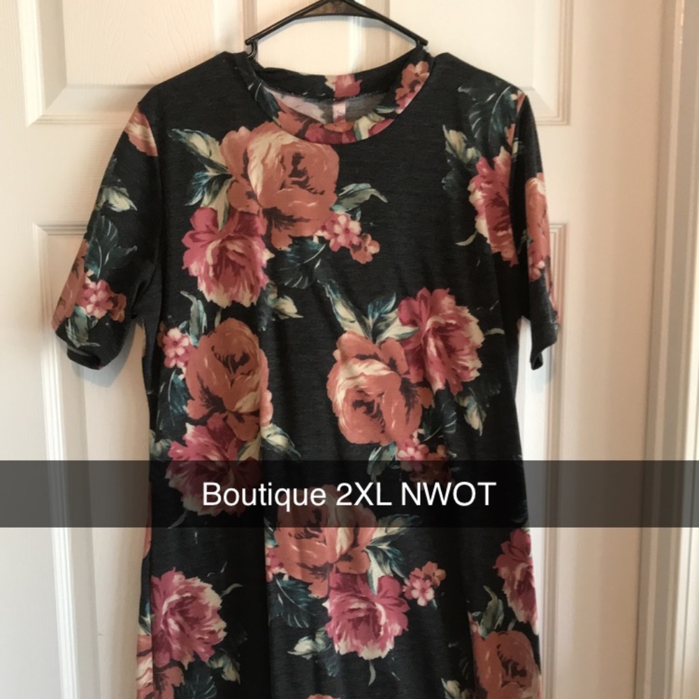 Boutique Floral Dress 2X 2XL
